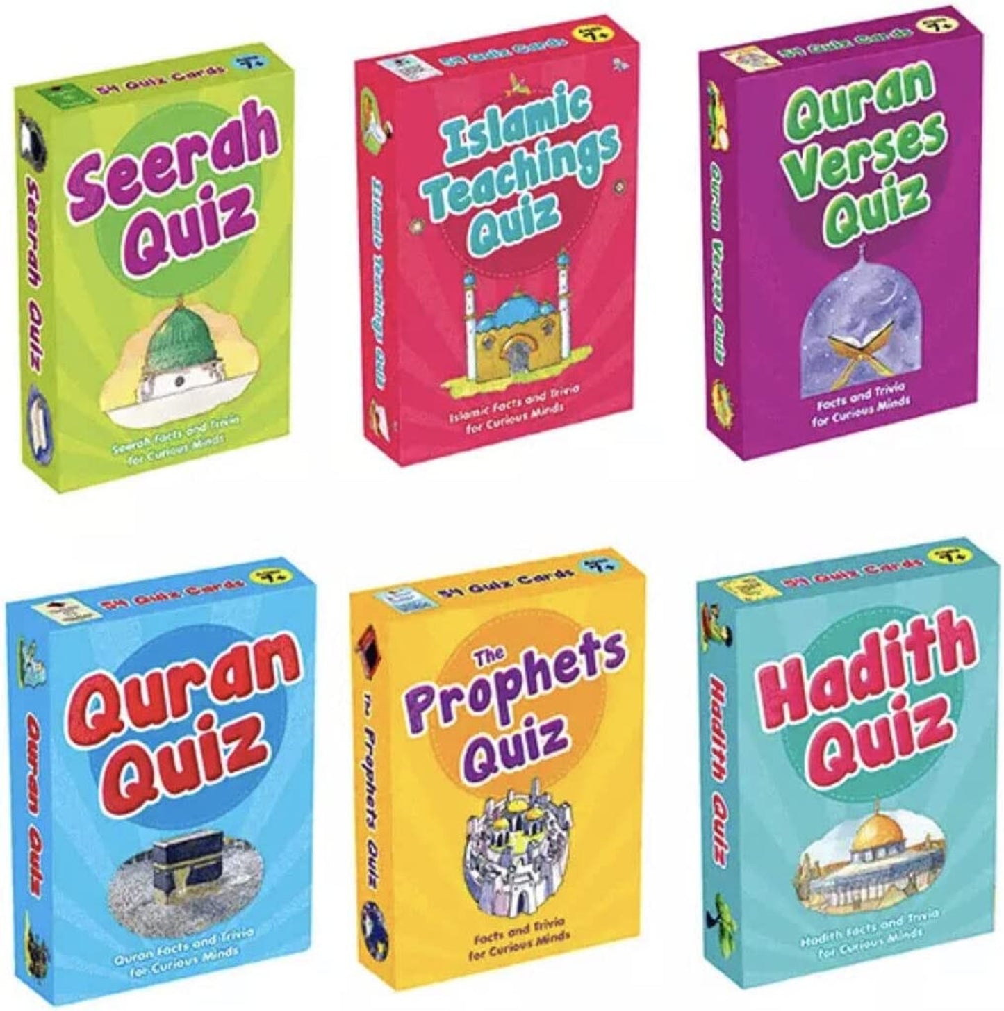 Goodword Islamic Quiz Cards: Facts & Trivia for Curious Minds (Pack of Six)