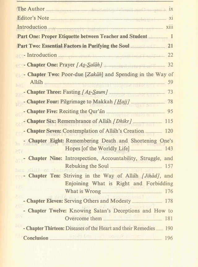 Selected Writings on the Purification of Soul
