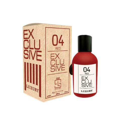 04 Red Rouge Exclusive 100ml EDP By Khalis Luxury Collection - Top: Bergamot and Pineapple  Heart: Saffron and Jasmine Base: Ambrox, Cedarwood and Pralines