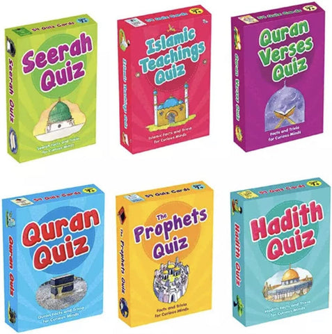 Goodword Islamic Quiz Cards: Facts & Trivia for Curious Minds (Pack of Six)