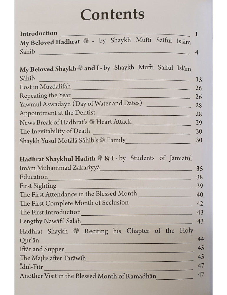 Golden Legacy Of Shaykh Yusuf Motala Sahib