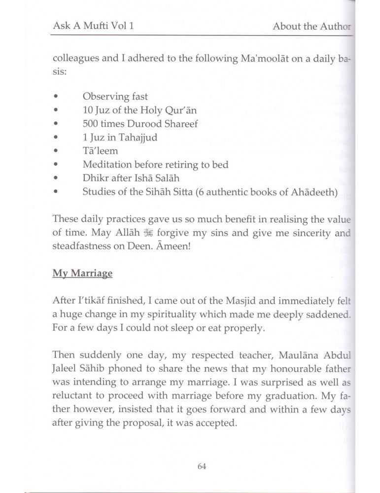 Ask a Mufti [Complete Set in 3 Volumes] by Shaykh Mufti Saiful Islam