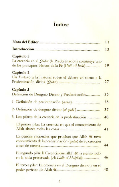 Designio Divino Y Predestinacion (La Creencia Islamica : Vol 6)