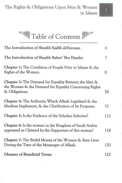 The Rights and Obligations Upon Men & Women in Islaam