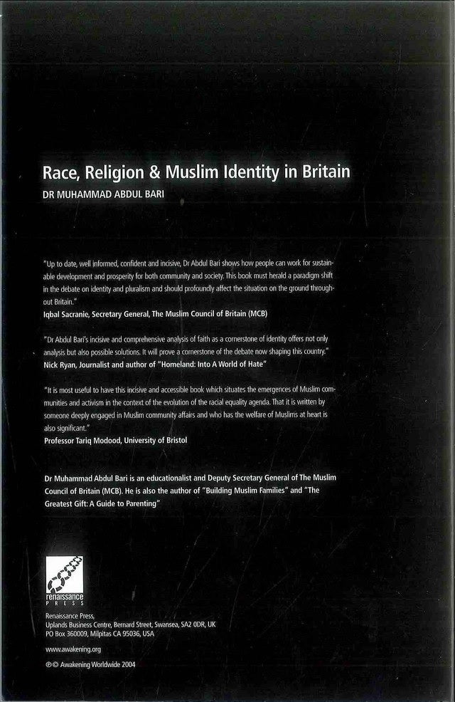 Race, Religion & Muslim Identity in Britain