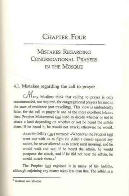 Common Mistakes Regarding Prayer