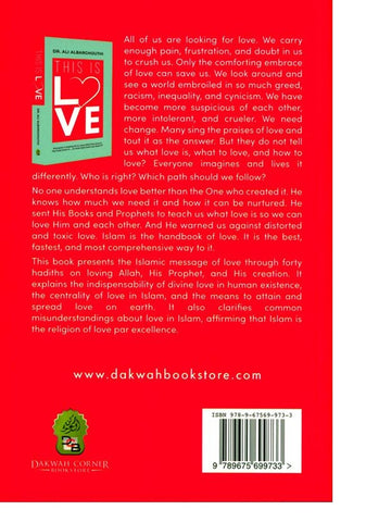 This Is Love&nbsp; by Author Dr. Ali Albarghouth Binding in Soft Coverc