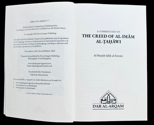 A Commentary on the Creed of Al-Imam Al-Tahawi