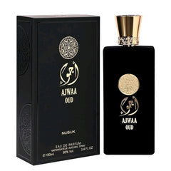 Ajwaa Oud 100ml EDP by NUSUK - Top: Lemon, Pineapple and Lavender  Heart: Nutmeg, Marine and Geranium  Base: Amber, Oakmoss and Sandalwood