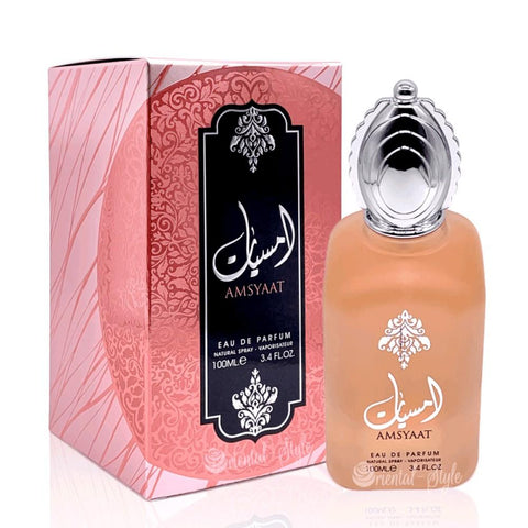 Amsyaat Perfume 100ml EDP by Ard Al Zaafaran - Top: citrus and floral notes. Heart: Spices and flowers Base: Musk and roses  Main accords: floral, sweet, fresh, spicy, oriental