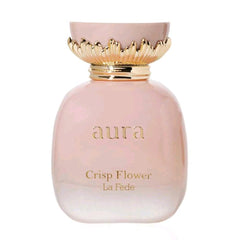 Aura Crisp Flower 100ml EDP by Khadlaj - Top Notes: Pear, Bergamot, Peach Middle Notes: Jasmine, Peony Base Notes: Musk, Vanilla, Vetiver