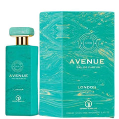 Avenue London Eau De Parfum 100ml by Grandeur Al Wataniah - A long lasting fresh fruity scent for women and men - Top Notes: Litchi, Cassis, Mandarin Orange Middle Notes: Peony, Water Lily, Jasmine Base Notes: Ambroxan, Praline, Vanilla, Musk, Oak Moss
