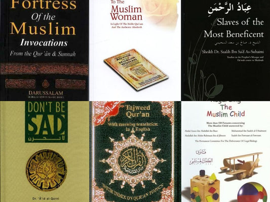 BUNDLE Essential Islamic Books offer with Tajweed Quran and Don't be sad