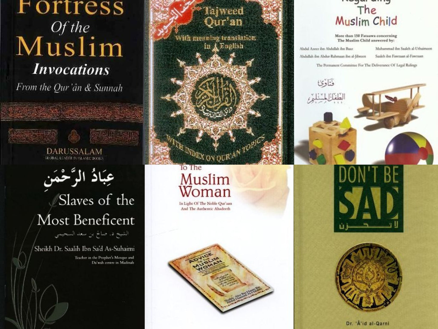 BUNDLE Essential Islamic Books offer with Tajweed Quran and Don't be sad