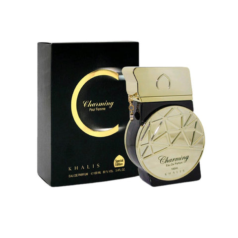 Charming Pour Femme 100ml EDP - Top: Bergamot, Lemon and Neroli Heart: Tiare Flower Base: Musk and Amber