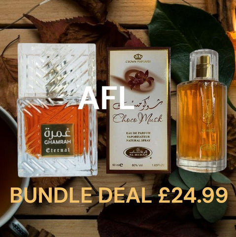 Ghamrah 100ml EDP and Chocomusk 50ml EDP BUNDLE DEAL - A Cinnamon and choclate perfume bundle