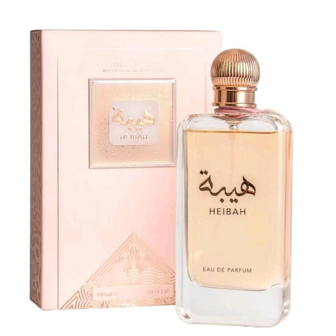 Heibah Perfume 100ml EDP by Ard Al Zaafaran - Top Notes:  Bergamot, Freesia, Lily of the Valley and Rose  Middle Notes:  Orange Blossom, Rose and Musk  Base Notes:  Cashmeran, Amber and Musk