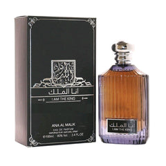 I Am The King (Ana Al Malik) 100ml EDP by Ard Al Zaafaran - Top Notes: Bergamot, Black Pepper.  Heart Notes:  Geranium, Lavender, Sichuan Pepper, Elemi, Pink Pepper, Vetiver, Patchouli.  Base Notes: Cedar, Ambroxan, Labdanum.