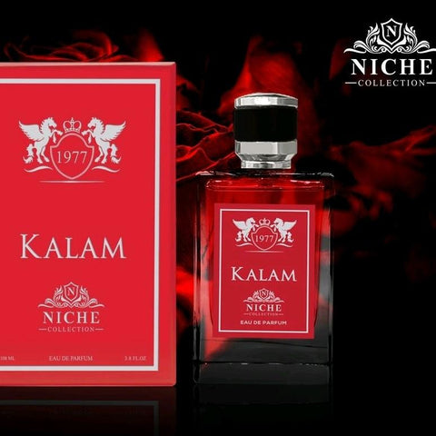 KALAM 100ml EDP by Khalis - Top: Pepper amd Saffron  Heart: Lavender and Orange blossom  Base: Cedarwood and Tonka Bean