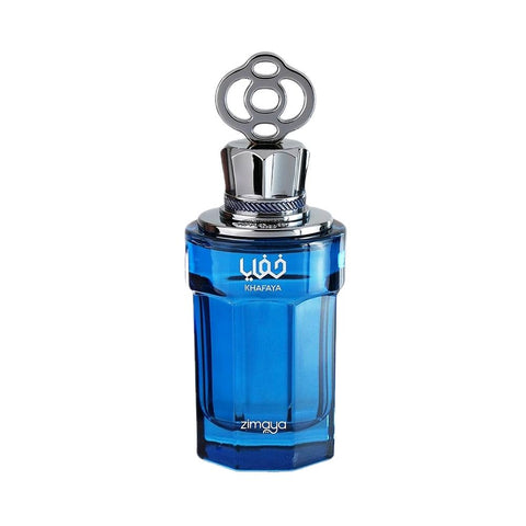 KHAFAYA BLUE by ZIMAYA 100ml EDP - Top - Nutmeg, Cinnamon, Cardamom and Grapefruit Heart - Lavender Base - Liquorice, Sandalwood, Amber, Patchouli, and Haitian Vetiver.