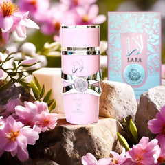LARA by Eternal from Khalis (Inspired by YARA PINK) - Top notes are Orchid, Heliotrope and Tangerine; middle notes are Gourmand Accord and Tropical Fruits; base notes are Vanilla, Musk and Sandalwood