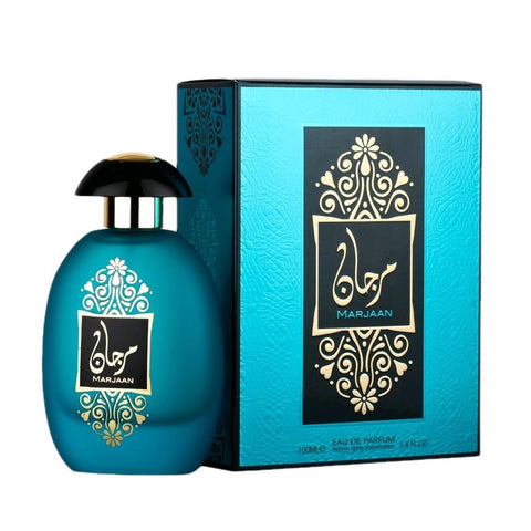 Marjaan 100ml EDP by Al Wataniah - Top notes: Floral  Heart notes: Amber  Base Notes: Tuberose