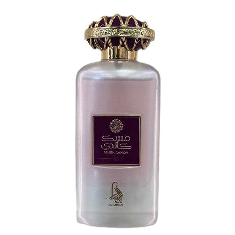 Musk Candy Eau De Parfum 100ml For Women By Al Absar - Top:  Peach Middle: Violet, Vanilla Base: Caramel, Musk, White flowers