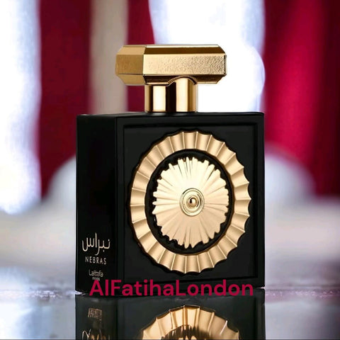 Nebras Perfume 100ml EDP by Lattafa Pride - Top Notes: Red Berries, Mandarin Heart Notes: Vanilla, Cacao, Rose Base Notes: Tonka Beans, Amber, Musk, Sugar