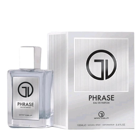 Phrase EDP 100ml by Grandeur - Top: Lavender, Lemon Zest and Amalfi Lemon Heart: Lavender, Earthy Notes, Apple, Smoke and Patchouli  Base: Vanilla, Lavender and Vetiver.
