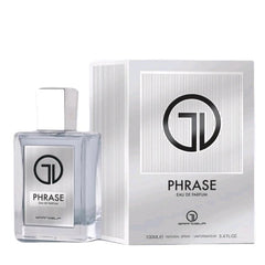 Phrase EDP 100ml by Grandeur - Top: Lavender, Lemon Zest and Amalfi Lemon Heart: Lavender, Earthy Notes, Apple, Smoke and Patchouli  Base: Vanilla, Lavender and Vetiver.