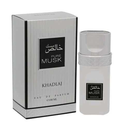 Pure Musk 100ml EDP by Khadlaj - Unisex - Top notes: Lilac, Fresia  Heart notes: White Musk, Iris  Base notes: Musk, Amber