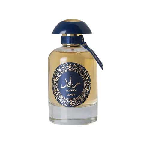 Raed Luxe Perfume 100ml EDP by Lattafa - Top: Pink Pepper Tip, Juniper, Pineapple, Watermelon, Jasmine Flower, Alvrizia Flowers  Heart: Lavender, Sage, Cinnamon, Aromatic  Base: Iced chestnuts, Tonka beans, Vanilla, Viever, Sandalwood, Amber, Strawberry