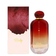 Ruby 100ml EDP by Ahmed Al Maghrebi -  Top: Citrus Rosy (Mandarin, Rose) Heart: Vanilla (Vanilla, Salt) Base : Woody ( Ambergris, Sandal wood, Cashmere Wood)
