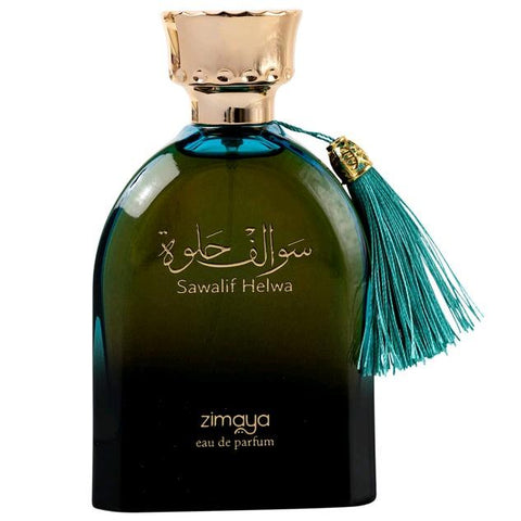SAWALIF HELWA 100ml EDP by ZIMAYA - Top - Clary Sage and Mandarin Orange, Peach and Honey  Heart - Patchouli, Amber and Liquorice  Base - Coffee, Cedarwood and Pink Pepper