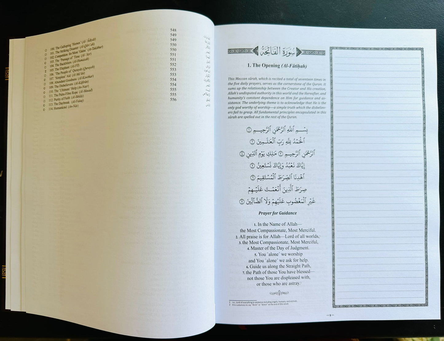 THE CLEAR QURAN® Series – Study Journal: English With Arabic Hardcover