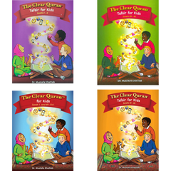The Clear Quran Tafsir for Kids Surahs (1-9, 10-28,29-48, 49-114 ) with Arabic Text Hardcover Collection