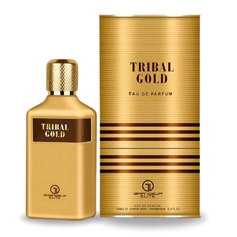 Tribal Gold Twost of Elixir 100ml EDP by Grandeur (Al Wataniah) - Top: Pineapple, Iris  Heart: Cypress, Ginger  Base: Coconut, Amber and Woodsy Notes
