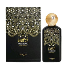 WAMEED 100ml EDP by Zimaya - TOP NOTE Nutmeg - Saffron – Dates- White floral  MID NOTE Orange blossom - Vanilla - Praline - Tuberose  BASE NOTE Tonka Bean - Benzoin - Amberwood - Musk