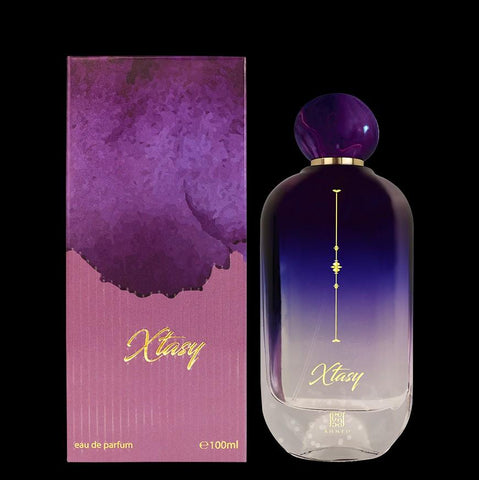 Xtasy 100ml EDP by Ahmed Al Maghrebi - Top – Floral (Turkish rose,lavender, lemon,peony) Heart-Sweet (sandal wood,white flowers, frankincense) base-Musky (agarwood, guaiac wood, oak moss, Musk, amber)