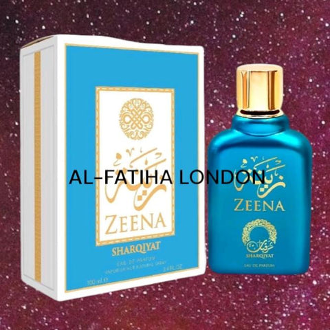Zeena Sharqiyat 100ml EDP by Khalis - Angel Iced Star-Top: Peach, Blackcurrant, Green  Heart notes: Pineapple, Peach, Chosolate, Tuberose, Aqua Base: Dandalwood, Lactone, Coconut, Musk