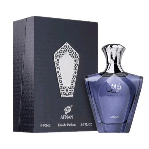 Turathi EDP 90ml by Zimaya - Top note is Citruses; middle notes are Amber and Woodsy Notes; base notes are Musk, Patchouli and Spices.