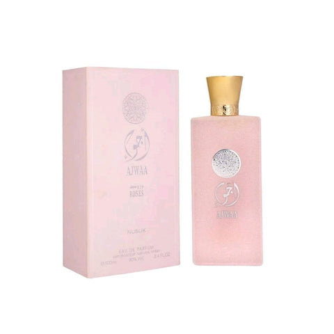 Ajwaa Rose 100ml EDP by Nusuk - Top Notes: Litchi, Nutmeg and Bergamot.  Middle Notes: Turkish Rose, Vanilla, Musk and Peony  Base Notes: Vanilla, Cashmeran, Incense and Cedar