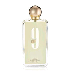 9am 100ml EDP for WOMEN by Afnan - Top Notes: Mandarin Orange, Lemon, Cardamom, Pink Pepper  Heart Notes: Orange Blossom, Lavender, Rose, Green Apple  Base Notes: Musk, Cedar, Moss, Patchouli