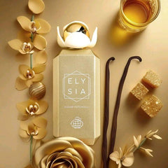 ELYSIA SUGAR PATCHOULI 100ML EDP BY FRAGRANCE WORLD - Top Notes: Rum, Vanilla Orchid, Jasmine  Middle Notes: Vanilla, Crème Brûlée, Spicy Notes, Tonka Bean Leather, Rose  Base Notes: Patchouli, Brown Sugar, Oud, Sugar, Amber Musk