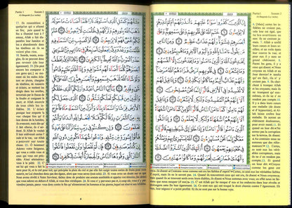 Tajweed Quran with Meanings Translation in French