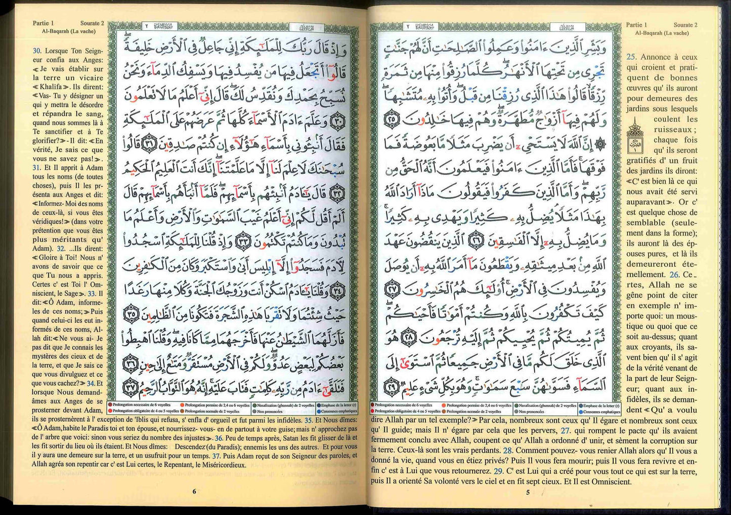 Tajweed Quran with Meanings Translation in French