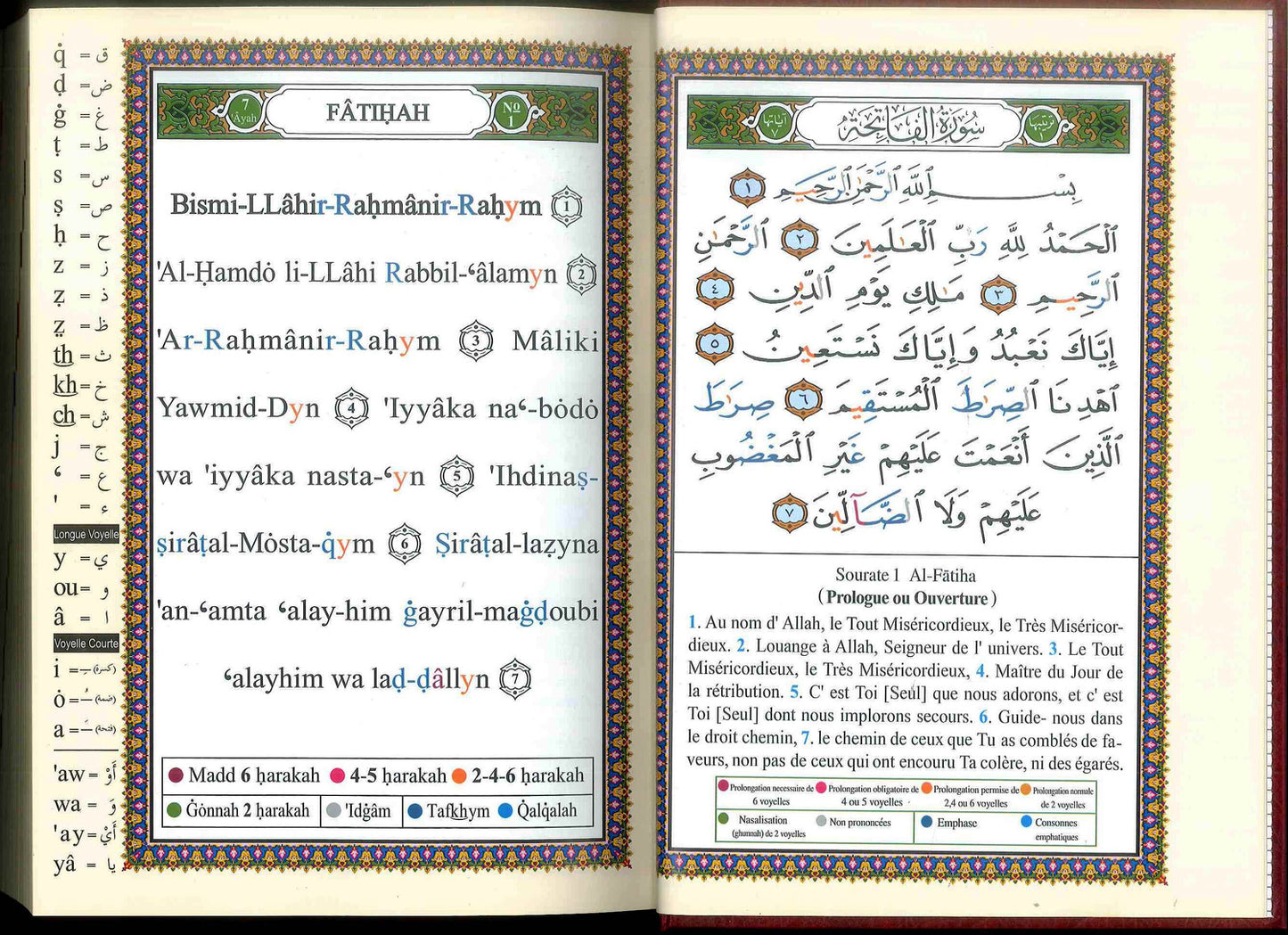 Tajweed Quran | Translation and Transliteration – French