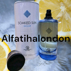 Soaked Sun Exclusifl EDP for Men - Top: Lemon Heart: Mandarin, Bergamot Base: Blood Orange, Orange, Grapefruit