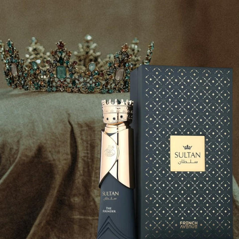 Sultan The Founder 80ml EDP by French Avenue (Fragrance World) - Top Notes: Oriental Accord, Oud, Singapore Patchouli  Middle Notes: Amber, Cashmere Wood, Oakmoss Accord  Base Notes: Dry Amber, Labdanum, Civet