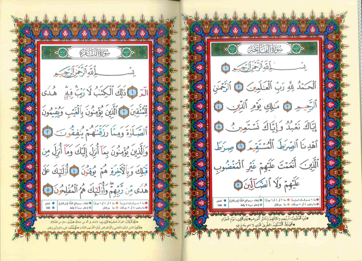 Tajweed Quran - Color coded Arabic only Large 17x24cm DM Delux